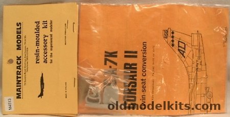 Maintrack 1/72 TA-7C / A-7K Corsair II Twin Seat Conversion (EA-7L / TA-7H / TA-7P) Bagged, 72-10 plastic model kit